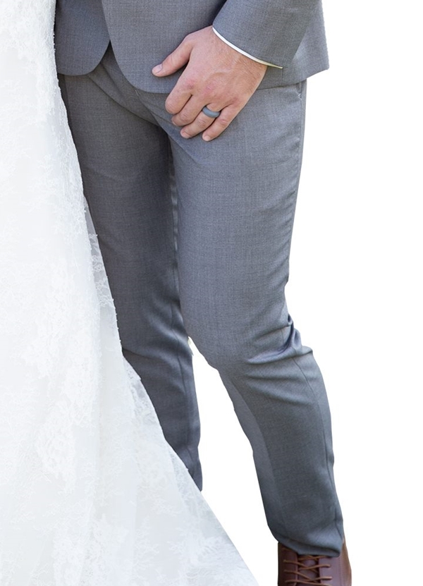 Light Grey "Modern Fit" Suit Trouser