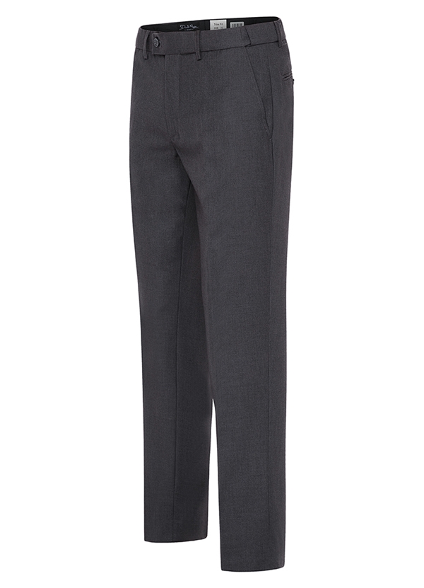 Medium Grey "Trim Fit" Suit Trouser
