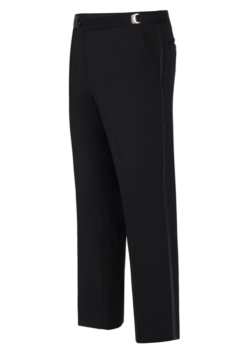 NEW IBlack Slim S120s Wool Tuxedo Pants