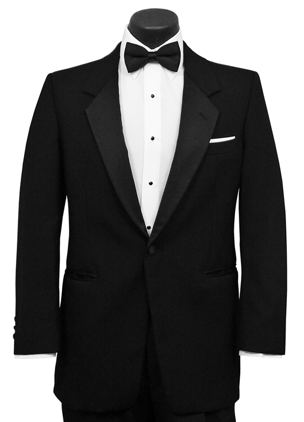 Black 'Lorre' Tuxedo Coat by Classic Collections