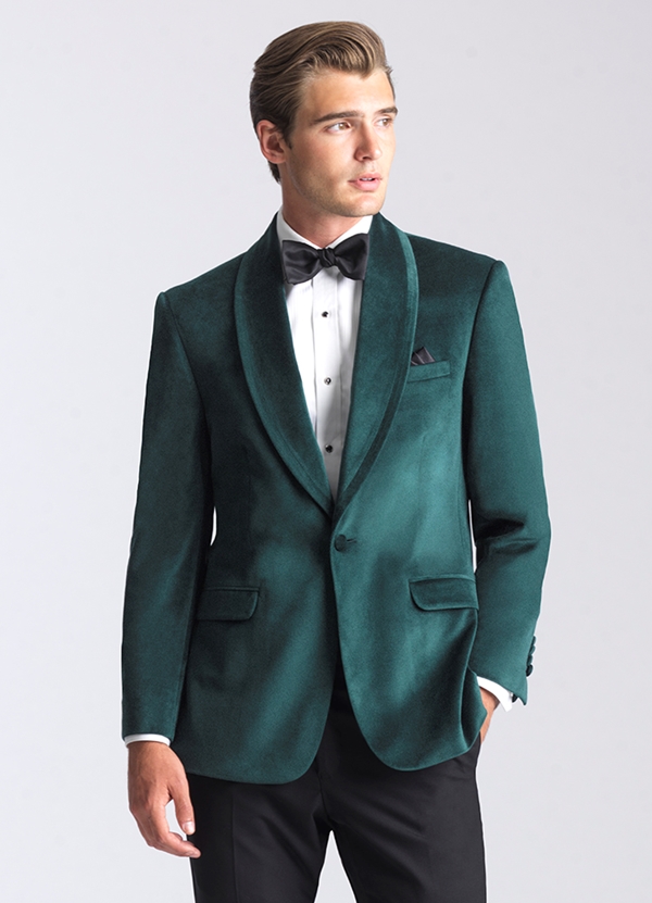 Emerald Green "Venice" Velvet  Dinner Jacket by Allure Men