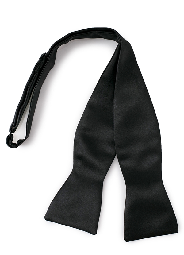 Tuxedo Park Black Self Tie Bow Tie