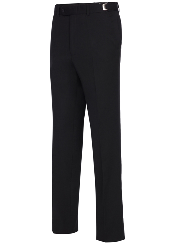 Black Slim S120's Wool Suit Pants