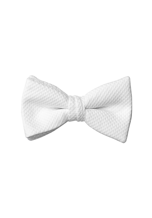 Tuxedo Park White Pique Pre-Tied Bow Tie