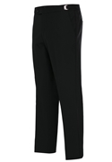 Black Slim Wool Tuxedo Pants By Couture 1910