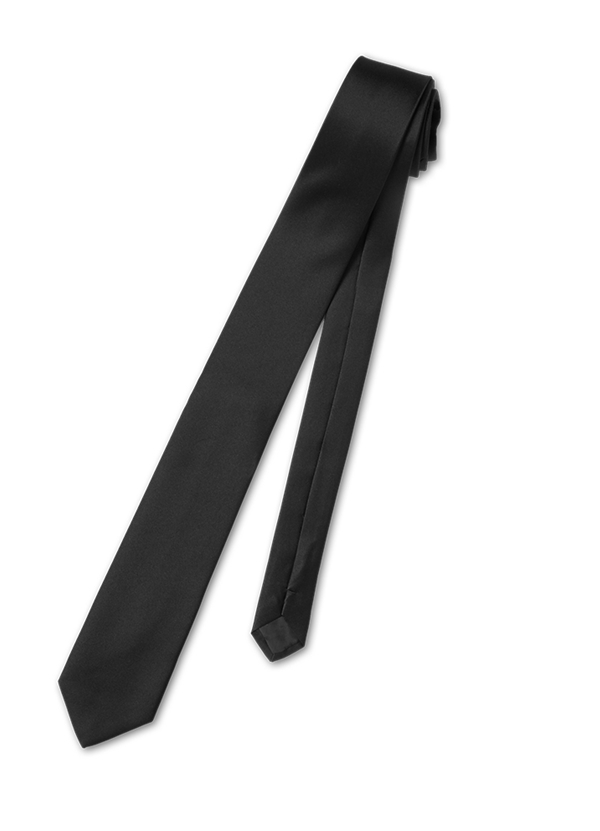 Tuxedo Park Black Self-Tie Long Tie