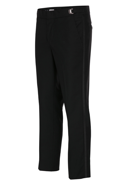 NEW  Black Ultra Slim Polyester Tuxedo Pants