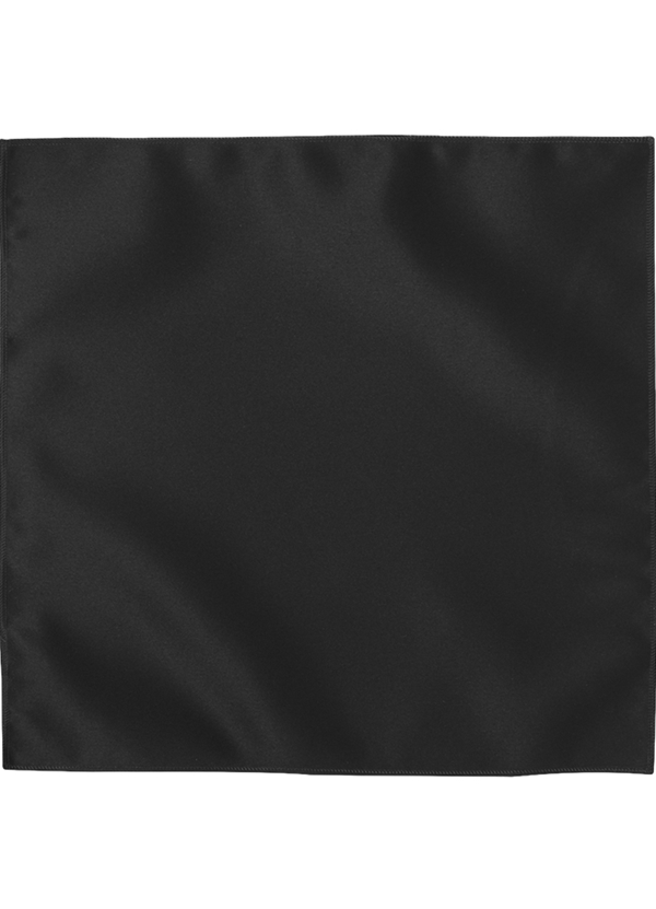 Classic Collection Black Pocket Square