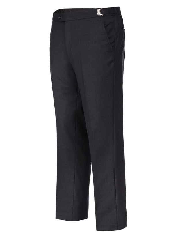Charcoal Grey Slim S100's Wool Suit Pants