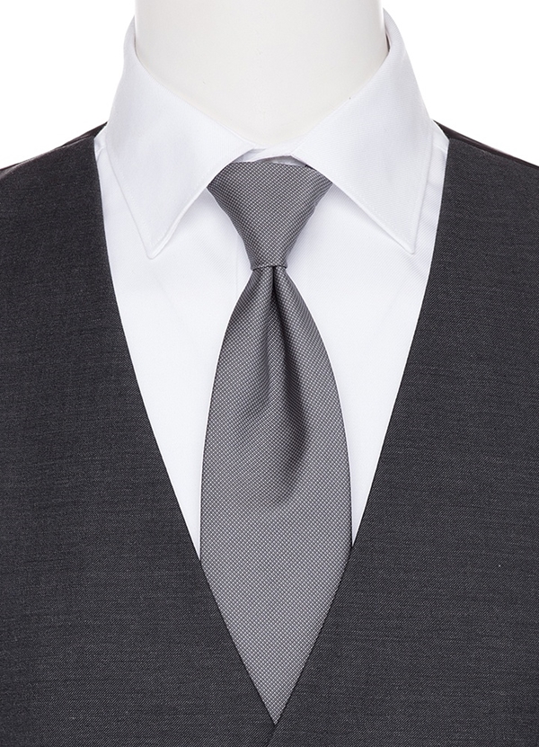 Steel Grey Coodinating Long Tie