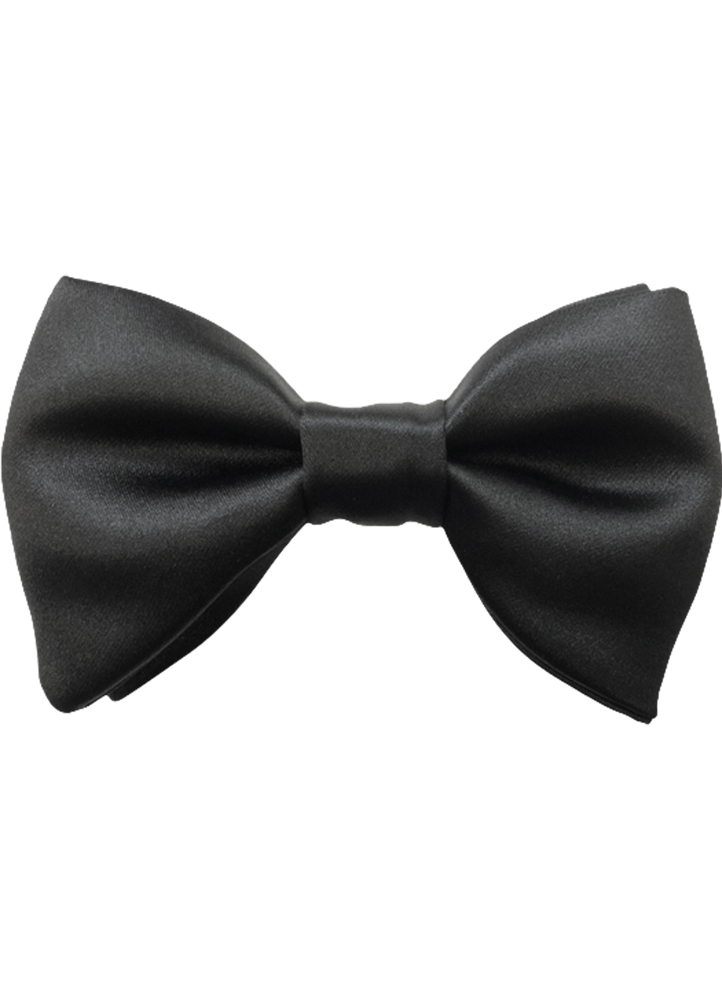 TNT3B - Black 3 Inch Butterfly Bow Tie