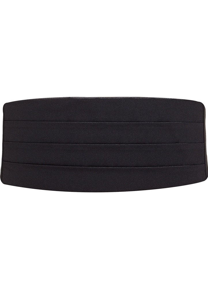 VNC05 - Black Satin Cummerbund
