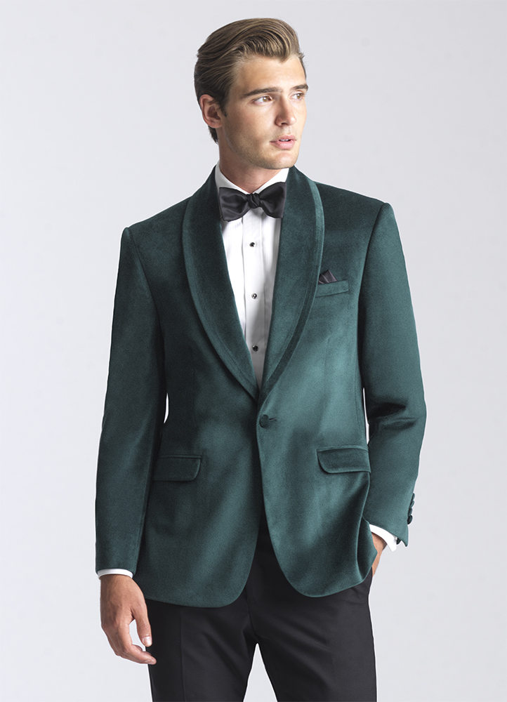C6406 - Emerald Green Velvet Venice Dinner Jacket by Allure Men