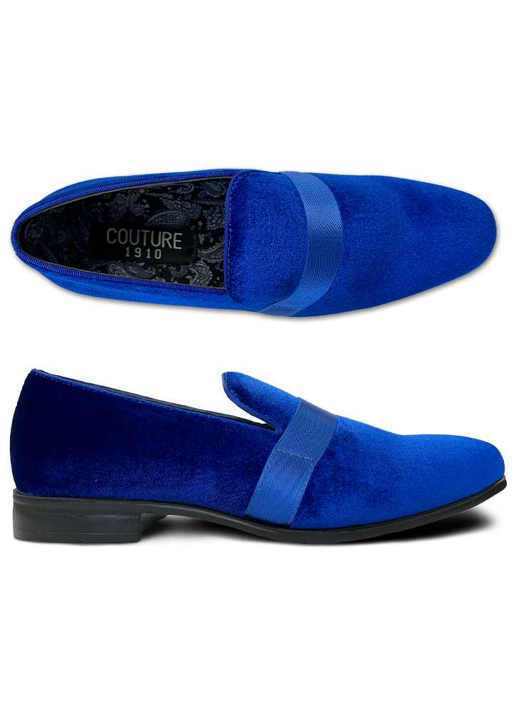 Royal blue slip on loafers deals