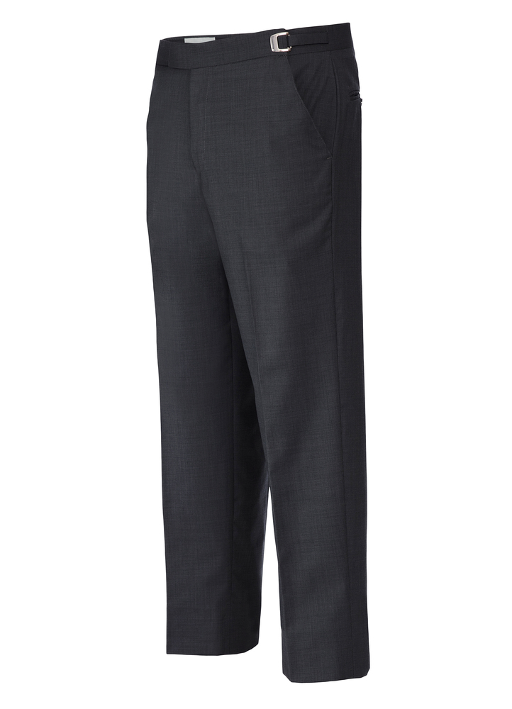thumbnail image 2 of Sansabelt Polyester Dress Pants GRAY/BLUE 58 Reg New Flat Front Western Pockets 2 of 12