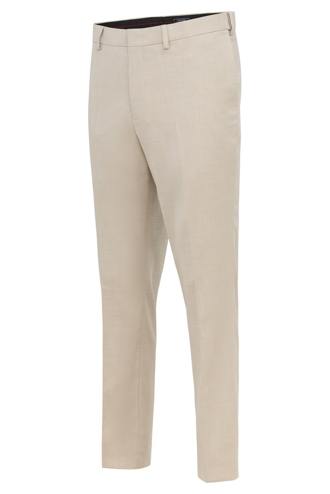 P5520-Tan power stretch ultra slim fit pant-front