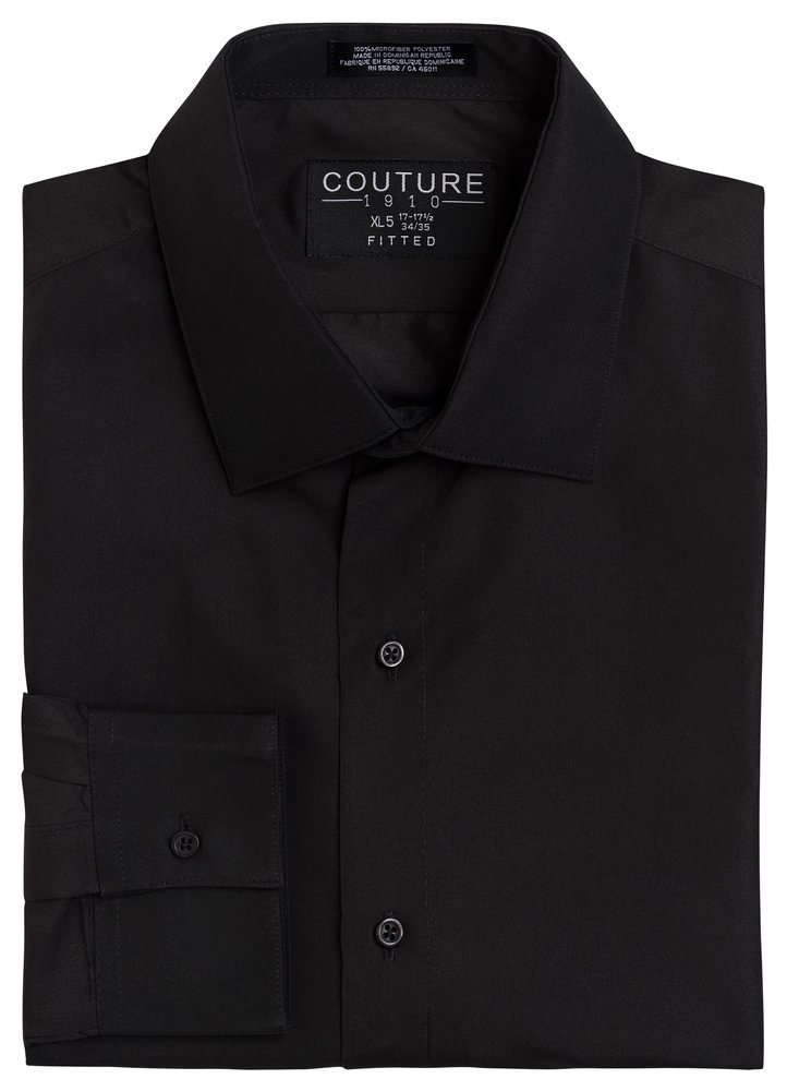 SNFBF - Black Fitted Tuxedo Shirt