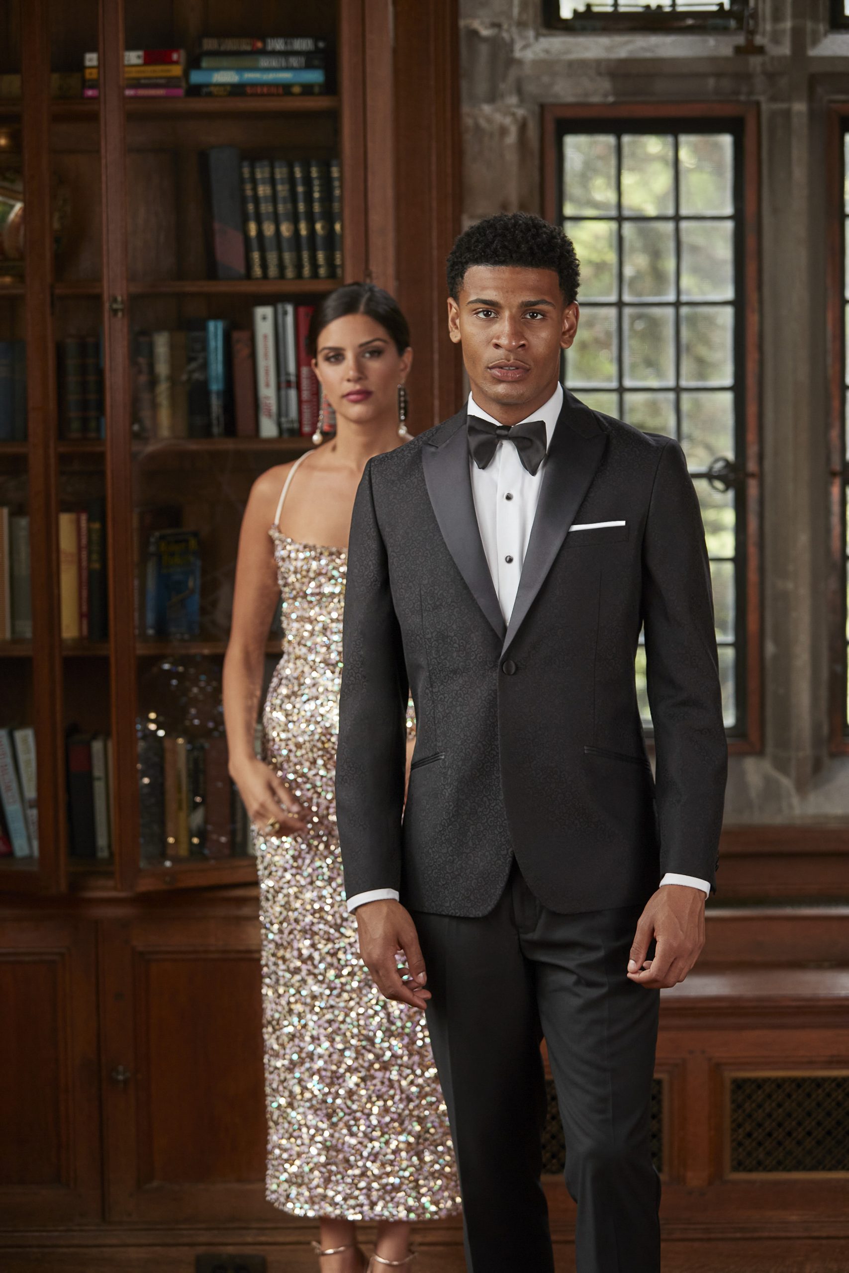 Black Paisley 'Alton' Tuxedo Separates