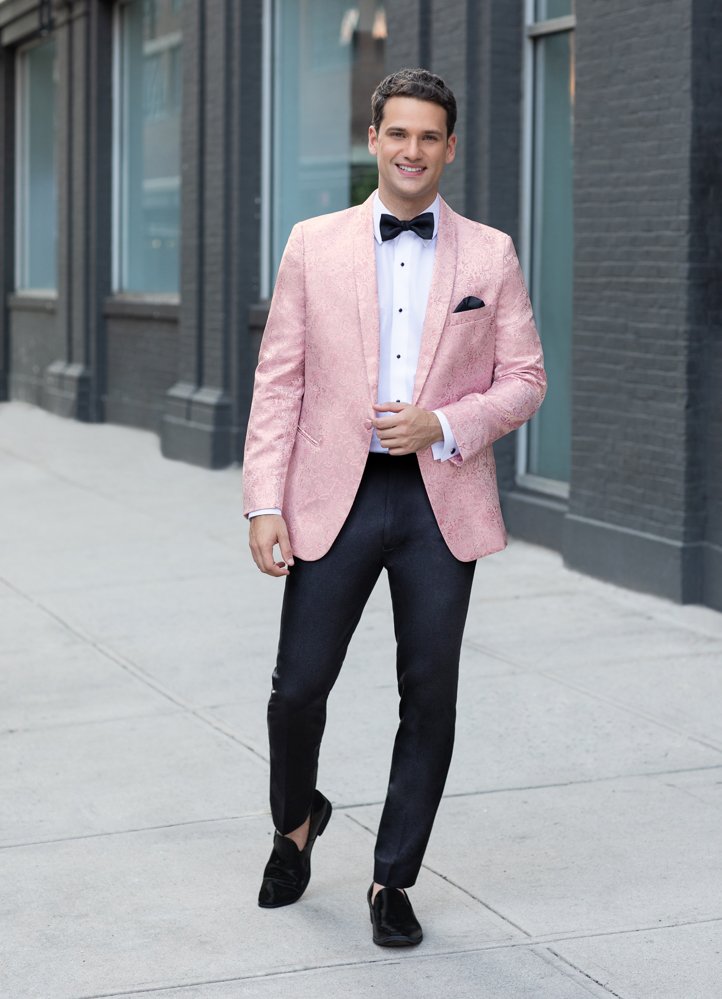 Quartz Pink Paisley 'Aries' Tuxedo Separates