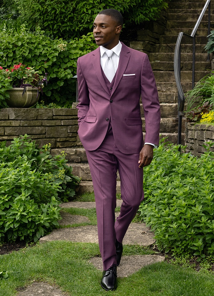 Violet Sharkskin Power-Stretch Coat
