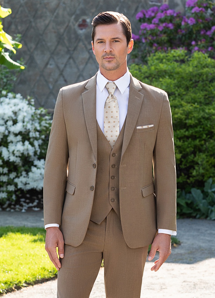 Camel Metro Suit Coat