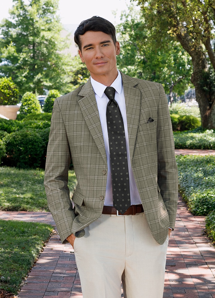 Sage Metro Plaid Sport Coat