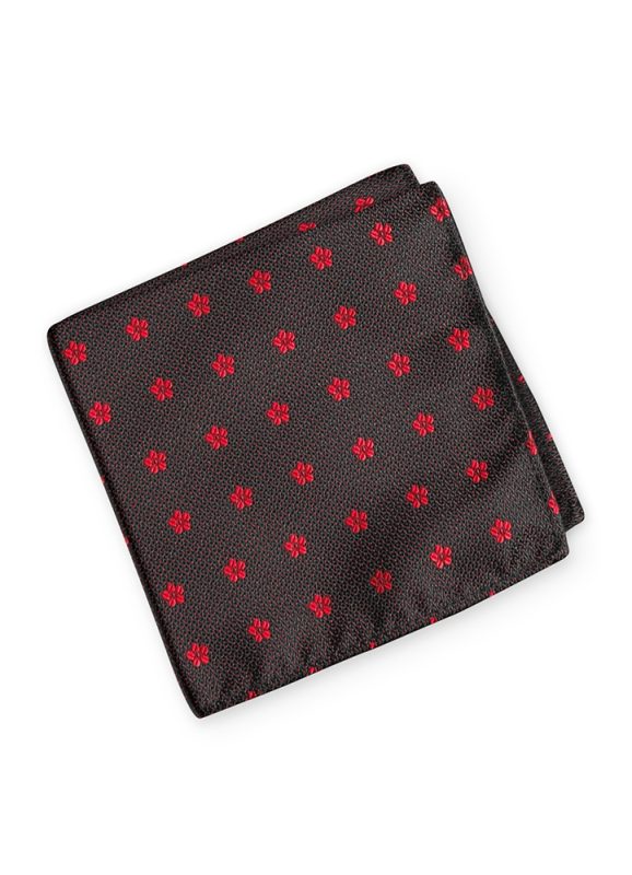 Ruby Sienna Floral Pocket Square