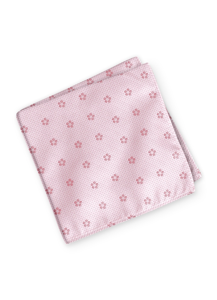 Quartz Sienna Floral Pocket Square