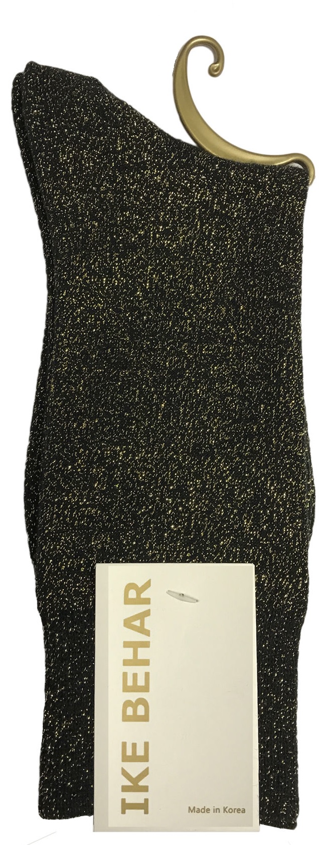 Gold Ike Behar Sparkle Sock