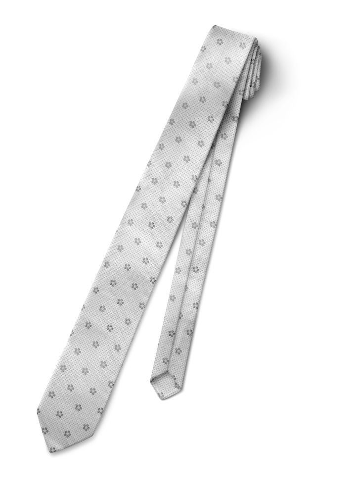 Platinum Sienna Floral Tie-Yourself Long Tie