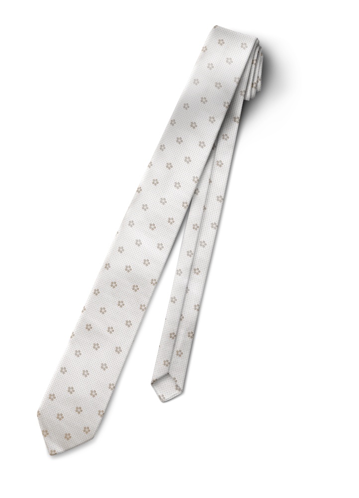 Tan Sienna Floral Tie-Yourself Long Tie