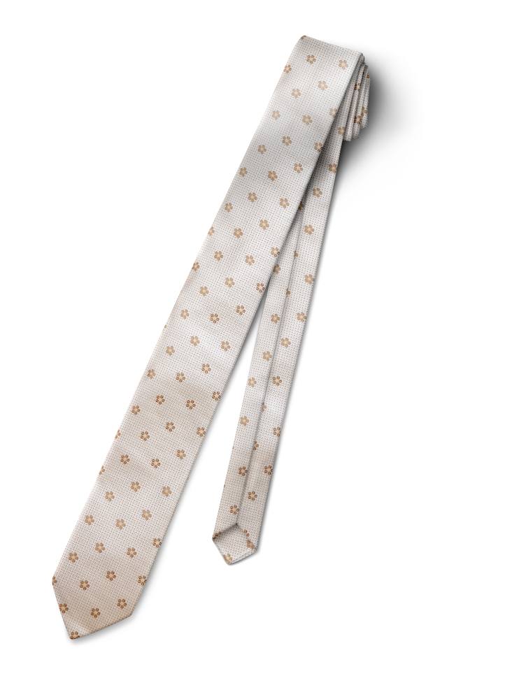 Camel Sienna Floral Tie-Yourself Long Tie