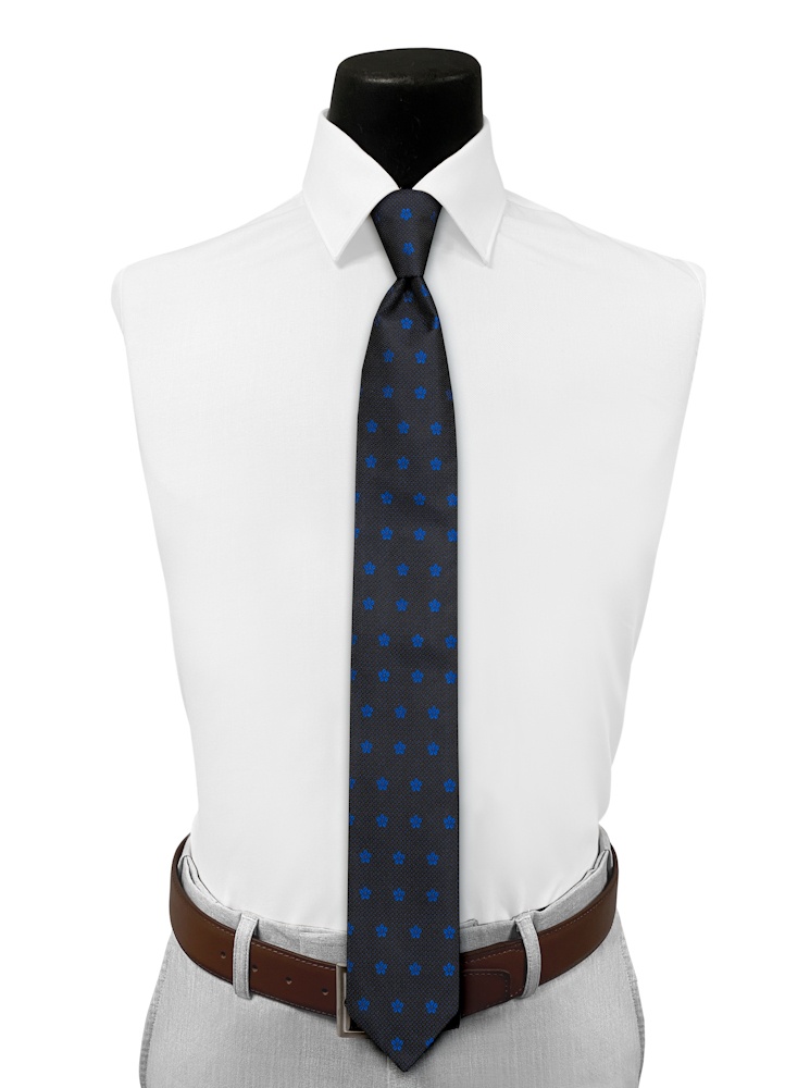 Indigo Sienna Floral Pre-Tied Long Tie