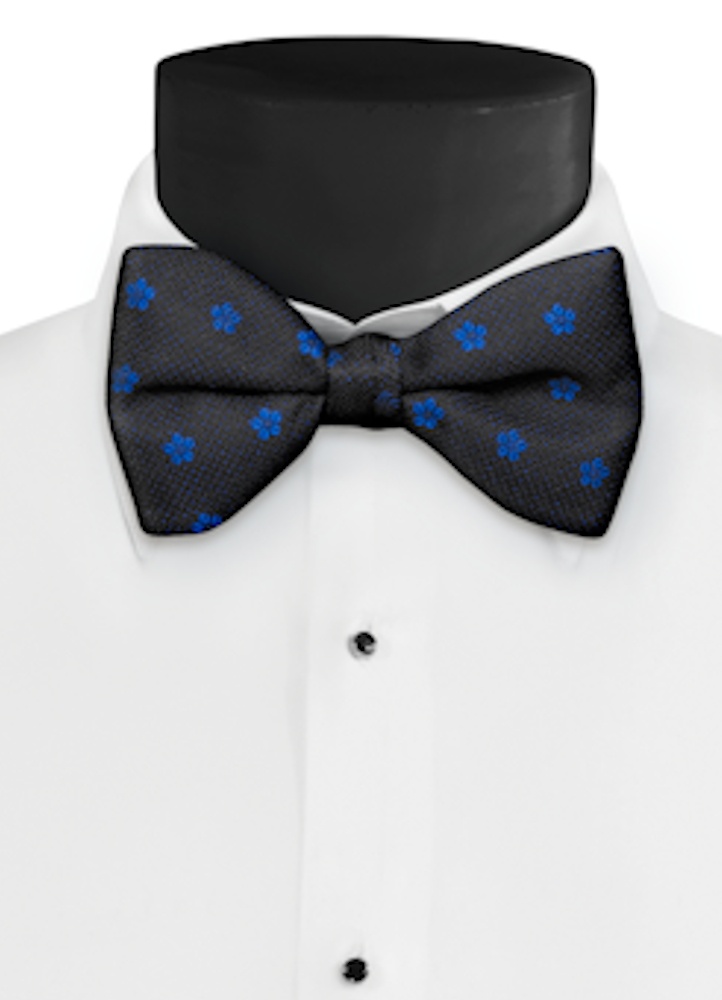 Indigo Sienna Floral Hand-Knot Bow Tie