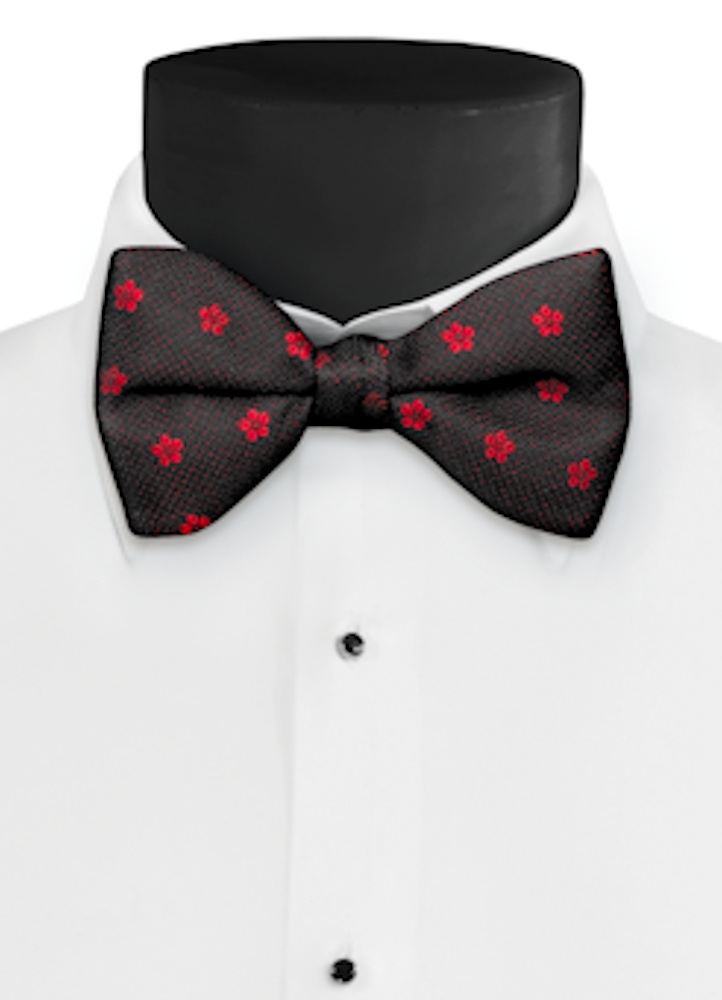 Ruby Sienna Floral Hand-Knot Bow Tie