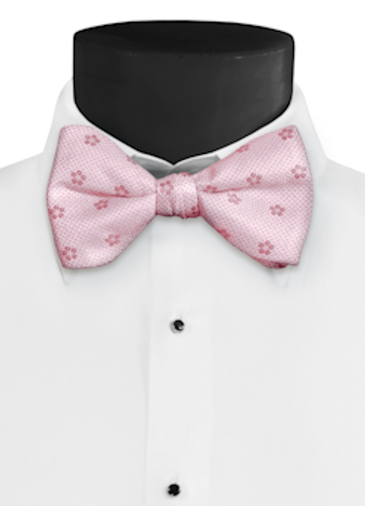 Quartz Sienna Floral Hand-Knot Bow Tie