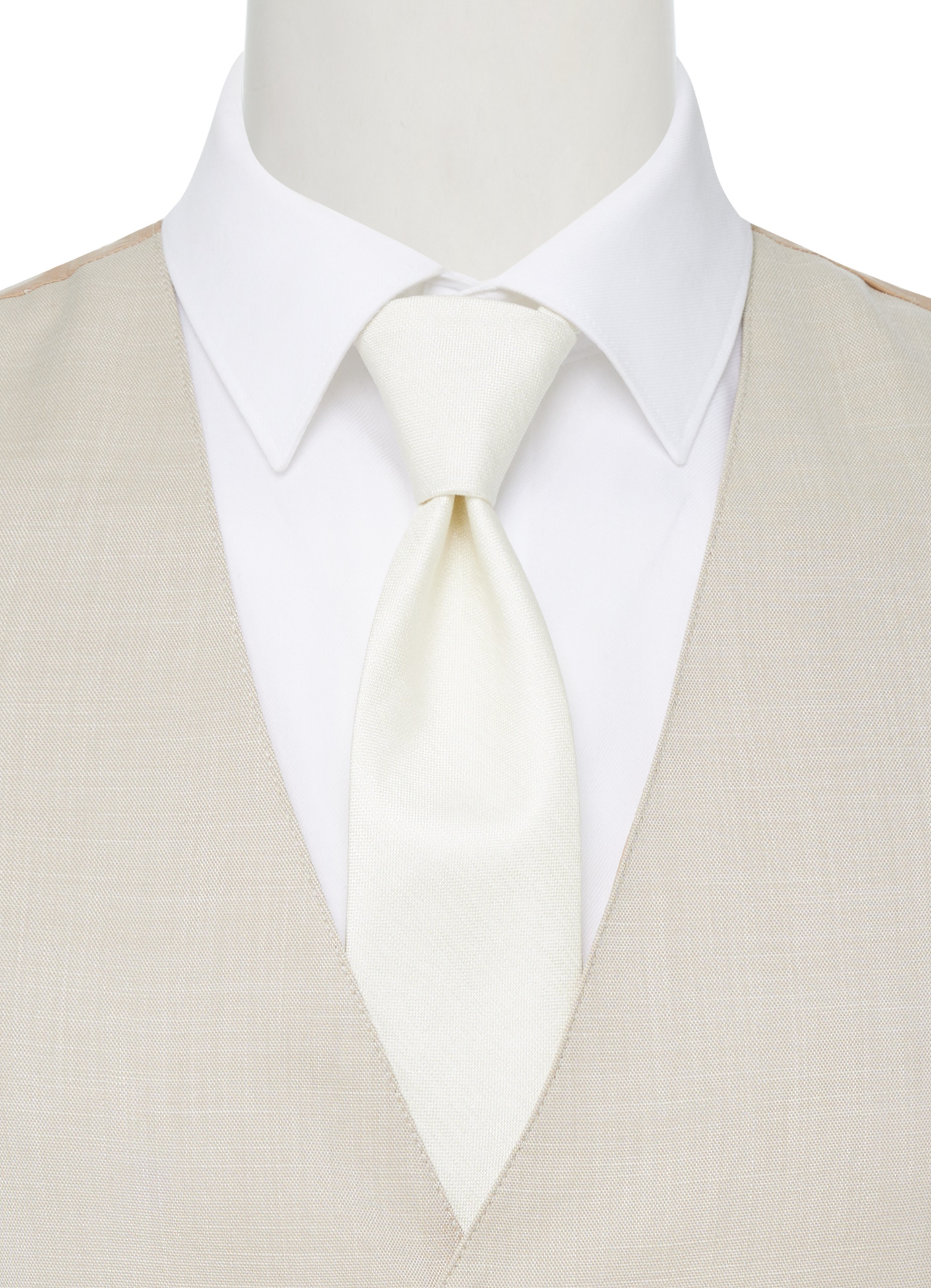 Ivory Colby Pre-Tied Long Tie