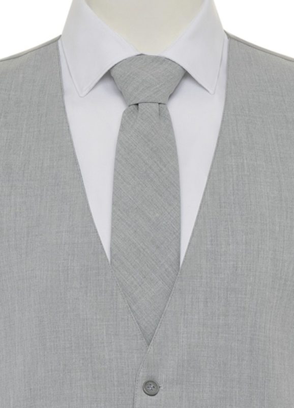 Light Grey Metro Long Tie