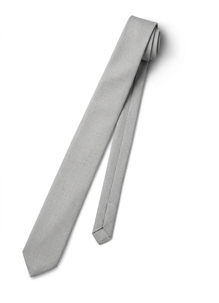 Light Grey Metro Long Tie