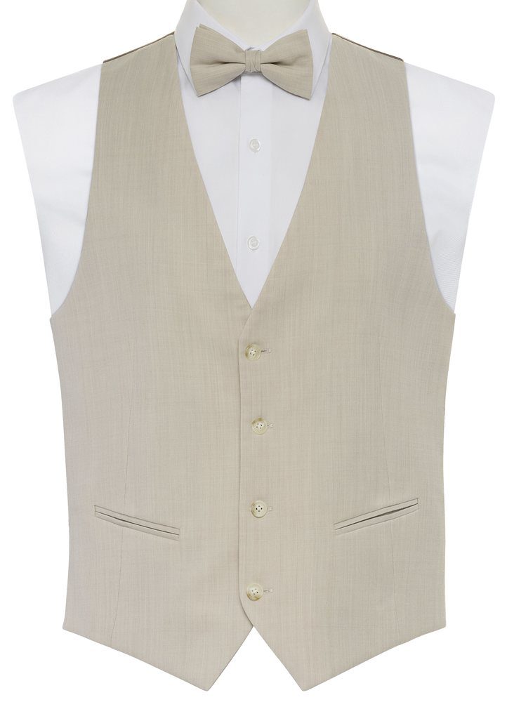 Ike Behar Tan Stretch Vest
