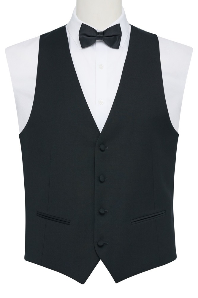 Black Henry Vest