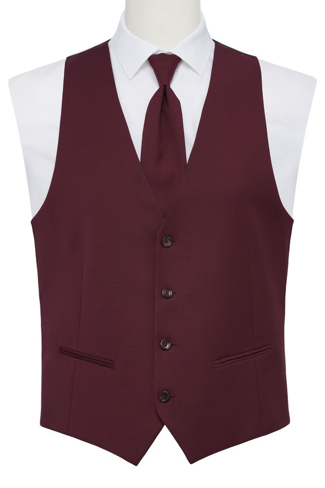 Cranberry 'Ricardo' Pre-Tied Long Tie