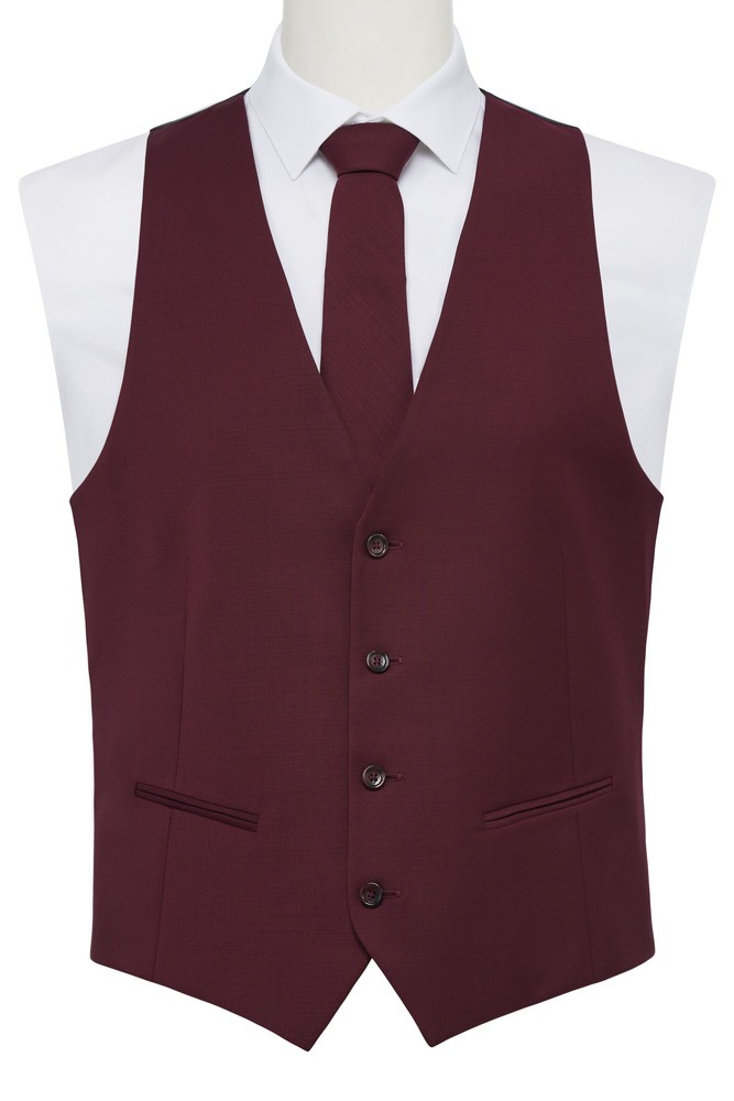 Cranberry 'Ricardo' Tie-Yourself Long Tie