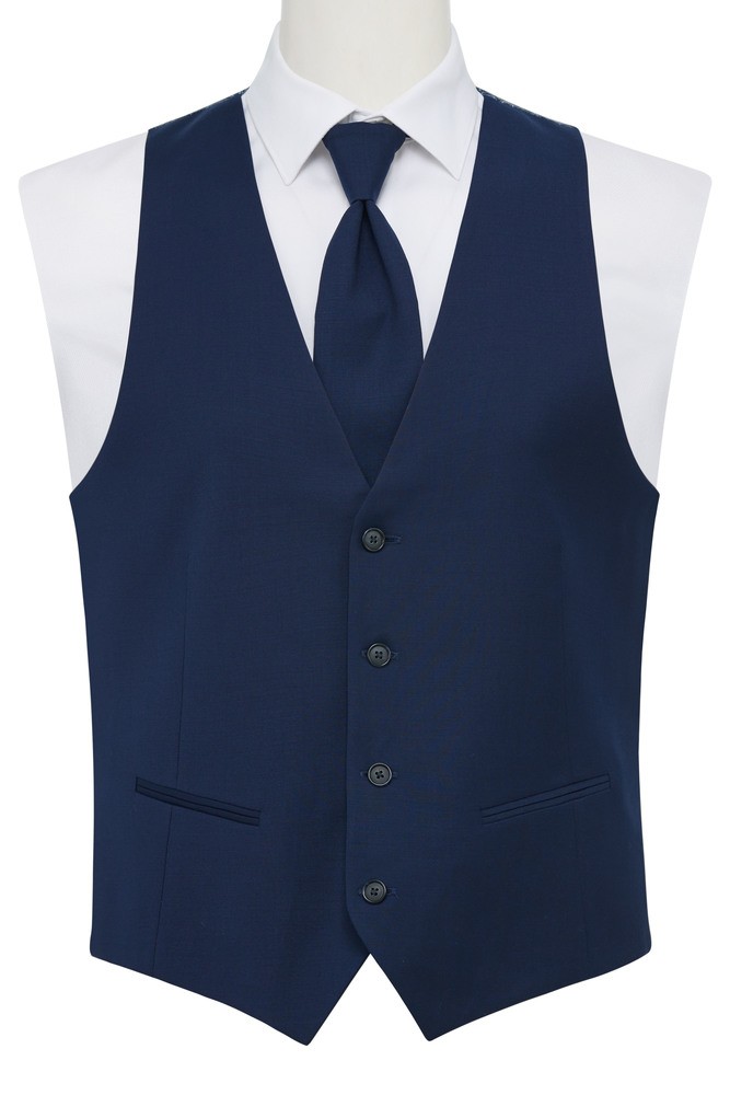 Navy Eric Pre-Tied Long Tie