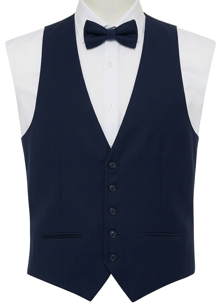 True Navy Metro Hand-Knot Bow Tie