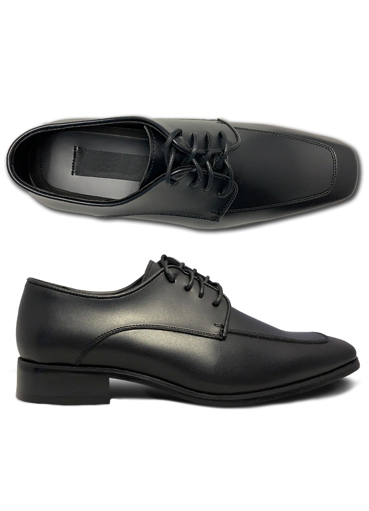 Black Matte 'Tux3' Lace-Up Shoe