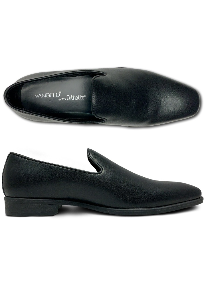 Black Matte 'Vallo' Slip On Shoe