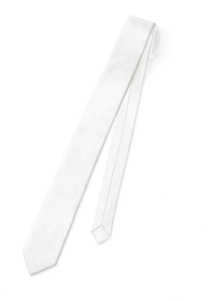 White Colby Tie-Yourself Long Tie