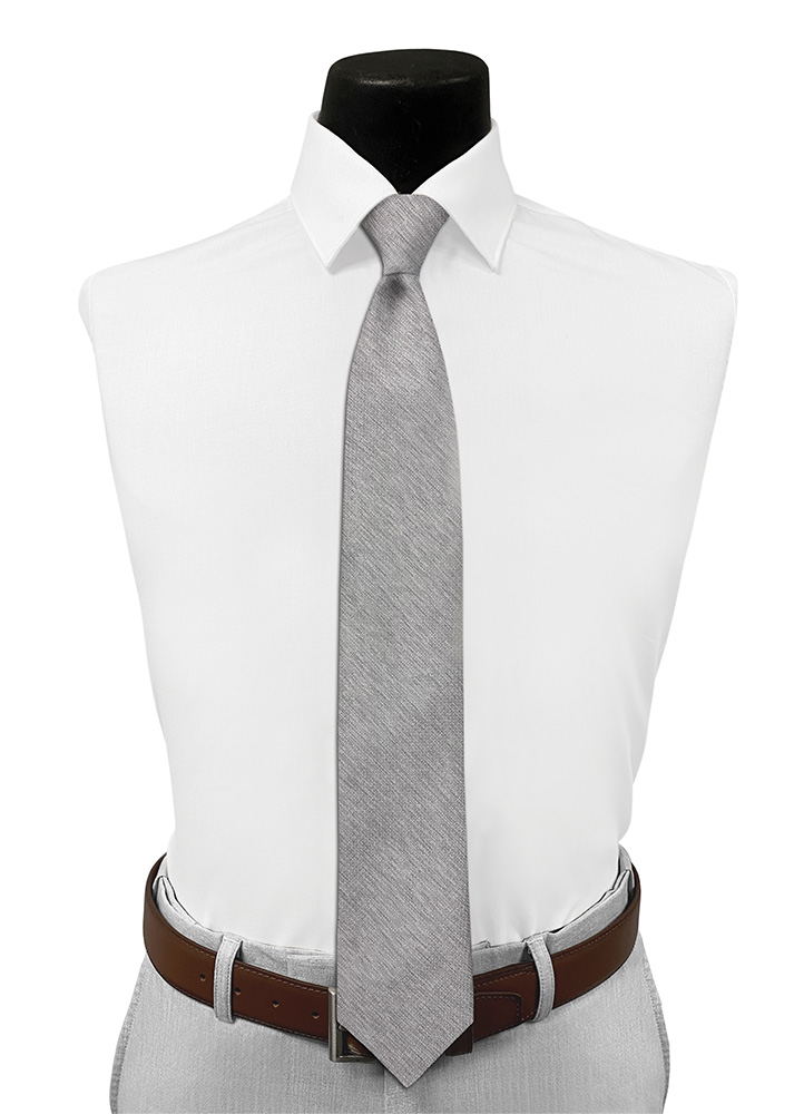 Platinum Colby Pre-Tied Long Tie