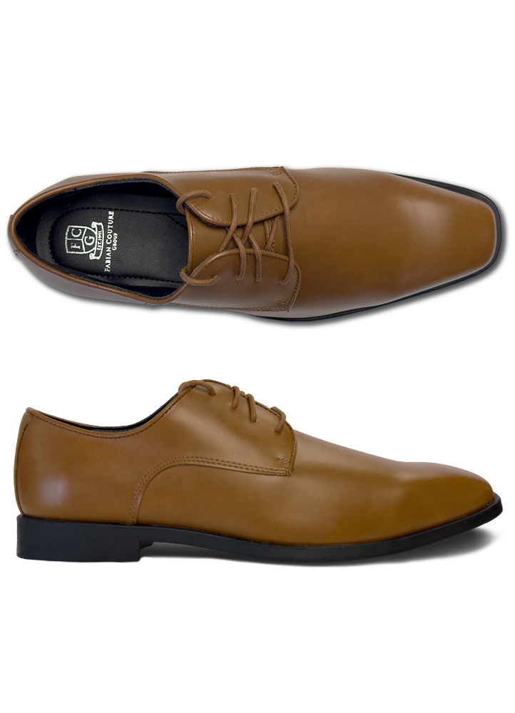 Cognac Brown Matte 'Tuscano' Lace Shoe